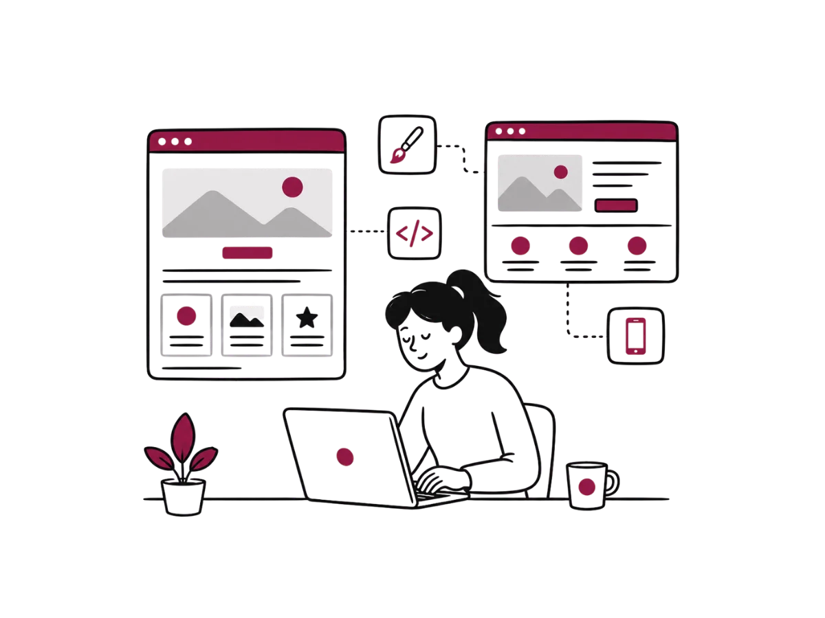 Sitios Web y Landing Pages — ilustración